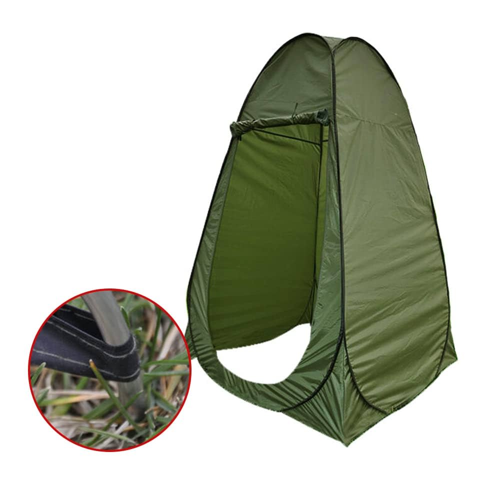 Amazon | ワンタッチテントルーム カーキ色 120x120x高さ190cm